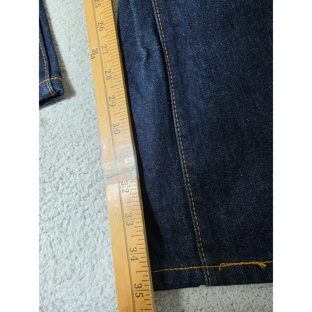 Levi's 517 Mens 36/34 Jeans Dark Indigo Blue Bootcut Rigid Denim Classic Cowboy